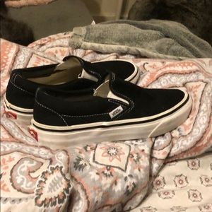 black slip on vans